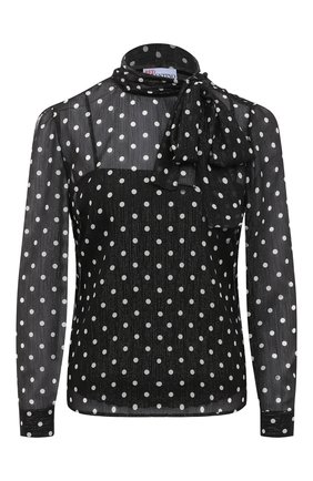 Женская блузка REDVALENTINO черно-белого цвета по цене 39400 руб., арт. UR0AB1Y0/5DT | Фото 1 Женская блузка REDVALENTINO черно-белого цвета, арт. UR0AB1Y0/5DT | Фото 1