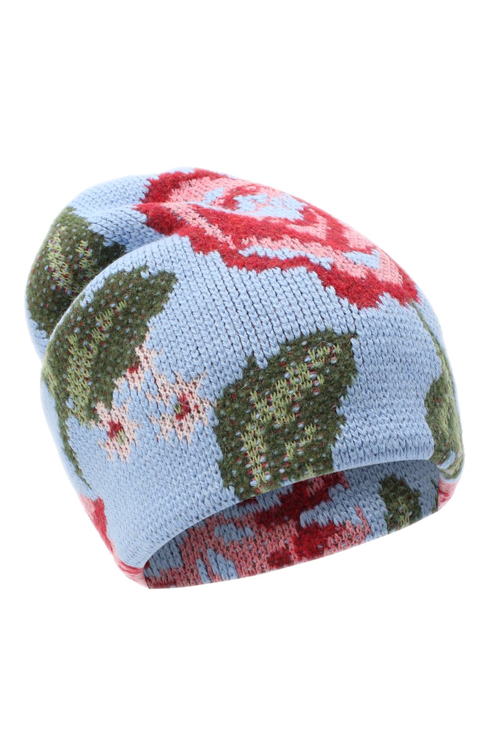 Женская шапка TAK.ORI голубого цвета, арт. HTK51042W0090AW20 | Фото 1 (Материал: Текстиль, Шерсть, Синтетический материал)