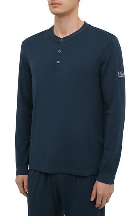 Мужская пижама ERMENEGILDO ZEGNA синего цвета по цене 35450 руб., арт. N6H031040 | Фото 2 Мужская пижама ERMENEGILDO ZEGNA синего цвета, арт. N6H031040 | Фото 2