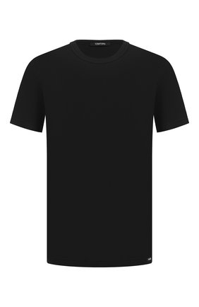 Мужские хлопковая футболка TOM FORD черного цвета по цене 10550 руб., арт. T4M081040 | Фото 1 Мужские хлопковая футболка TOM FORD черного цвета, арт. T4M081040 | Фото 1