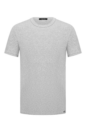 Мужская хлопковая футболка TOM FORD серого цвета, арт. T4M081040 | Фото 1 (Кросс-КТ: домашняя одежда; Рукава: Короткие; Длина (для топов): Стандартные; Материал внешний: Хлопок; Мужское Кросс-КТ: Футболка-белье)