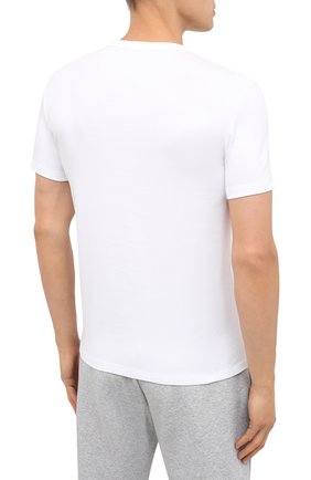 Мужская хлопковая футболка TOM FORD белого цвета, арт. T4M081040 | Фото 4 (Кросс-КТ: домашняя одежда; Рукава: Короткие; Длина (для топов): Стандартные; Региональные ограничения белый список (Axapta Mercury): RU; Материал внешний: Хлопок; Мужское Кросс-КТ: Футболка-белье)
