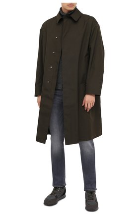 Мужские комбинированные кроссовки HOGAN серого цвета по цене 36600 руб., арт. HXM3210DC800EN | Фото 2 Мужские комбинированные кроссовки HOGAN серого цвета, арт. HXM3210DC800EN | Фото 2