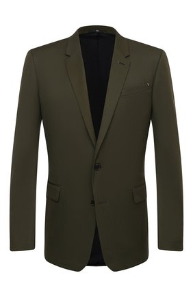 Мужской шерстяной пиджак BERLUTI хаки цвета по цене 199500 руб., арт. R18GCL58-005 | Фото 1 Мужской шерстяной пиджак BERLUTI хаки цвета, арт. R18GCL58-005 | Фото 1