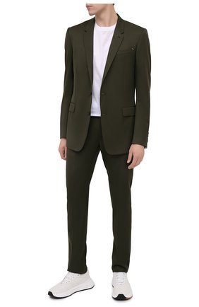 Мужской шерстяной пиджак BERLUTI хаки цвета по цене 199500 руб., арт. R18GCL58-005 | Фото 2 Мужской шерстяной пиджак BERLUTI хаки цвета, арт. R18GCL58-005 | Фото 2