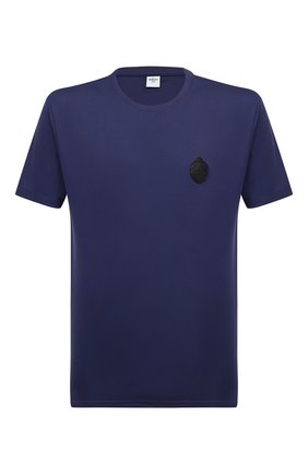 Мужская хлопковая футболка BERLUTI синего цвета по цене 37050 руб., арт. R18JRS48-003 | Фото 1 Мужская хлопковая футболка BERLUTI синего цвета, арт. R18JRS48-003 | Фото 1