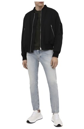 Мужская хлопковая футболка BERLUTI хаки цвета по цене 49650 руб., арт. R18JRS50-001 | Фото 2 Мужская хлопковая футболка BERLUTI хаки цвета, арт. R18JRS50-001 | Фото 2