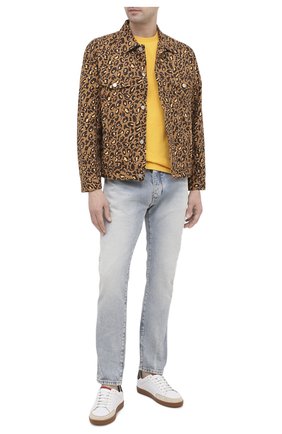 Мужская хлопковая футболка BAPE желтого цвета по цене 9565 руб., арт. 1G30110005 | Фото 2 Мужская хлопковая футболка BAPE желтого цвета, арт. 1G30110005 | Фото 2