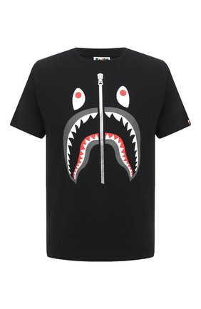 Мужская хлопковая футболка BAPE черного цвета по цене 9950 руб., арт. 1G80110001 | Фото 1 Мужская хлопковая футболка BAPE черного цвета, арт. 1G80110001 | Фото 1