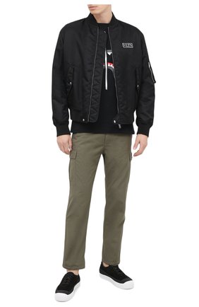 Мужская хлопковая футболка BAPE черного цвета по цене 9950 руб., арт. 1G80110001 | Фото 2 Мужская хлопковая футболка BAPE черного цвета, арт. 1G80110001 | Фото 2