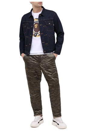 Мужская хлопковая футболка BAPE белого цвета по цене 8945 руб., арт. 1G80110005 | Фото 2 Мужская хлопковая футболка BAPE белого цвета, арт. 1G80110005 | Фото 2