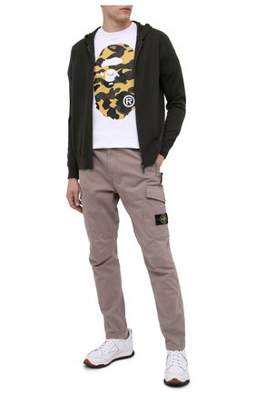 Мужская хлопковая футболка BAPE белого цвета по цене 8945 руб., арт. 1G80110006 | Фото 2 Мужская хлопковая футболка BAPE белого цвета, арт. 1G80110006 | Фото 2
