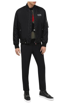 Мужские кожаные кеды PHILIPP PLEIN черного цвета по цене 57420 руб., арт. F20S MSC2822 PLE006N | Фото 2 Мужские кожаные кеды PHILIPP PLEIN черного цвета, арт. F20S MSC2822 PLE006N | Фото 2