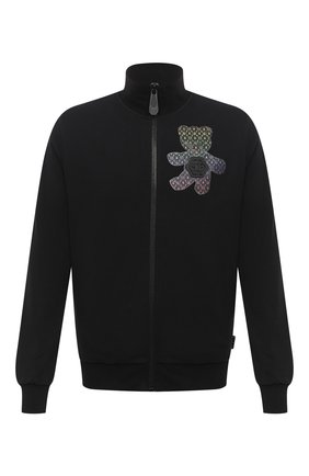 Мужская хлопковая толстовка PHILIPP PLEIN черного цвета по цене 78300 руб., арт. F20C MJB2069 PJO002N | Фото 1 Мужская хлопковая толстовка PHILIPP PLEIN черного цвета, арт. F20C MJB2069 PJO002N | Фото 1