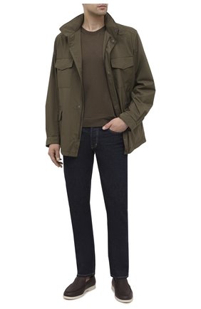 Мужской шелковый джемпер TOM FORD хаки цвета по цене 73350 руб., арт. BVS9C/TFKC10 | Фото 2 Мужской шелковый джемпер TOM FORD хаки цвета, арт. BVS9C/TFKC10 | Фото 2