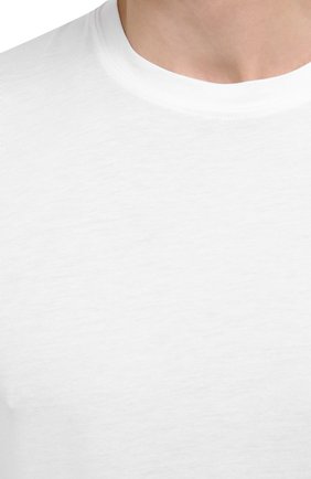 Мужская футболка TOM FORD белого цвета, арт. BV229/TFJ950 | Фото 5 (Принт: Без принта; Рукава: Короткие; Длина (для топов): Стандартные; Региональные ограничения белый список (Axapta Mercury): RU; Материал внешний: Хлопок, Лиоцелл, Растительное волокно; Стили: Классический)