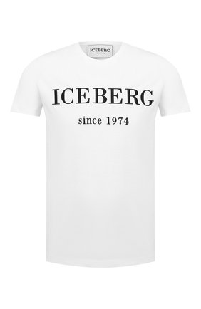 Мужская хлопковая футболка ICEBERG белого цвета по цене 9200 руб., арт. 20I I1P0/F014/6301 | Фото 1 Мужская хлопковая футболка ICEBERG белого цвета, арт. 20I I1P0/F014/6301 | Фото 1