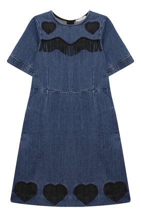 Детское джинсовое платье STELLA MCCARTNEY синего цвета по цене 6730 руб., арт. 601323/SPK13 | Фото 1 Детское джинсовое платье STELLA MCCARTNEY синего цвета, арт. 601323/SPK13 | Фото 1