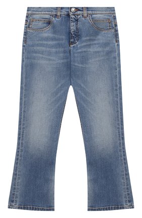 Детские джинсы BALMAIN голубого цвета по цене 25900 руб., арт. 6N6100/NA320/4-10 | Фото 1 Детские джинсы BALMAIN голубого цвета, арт. 6N6100/NA320/4-10 | Фото 1