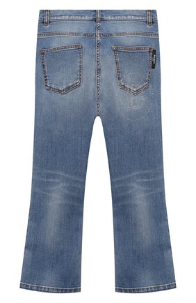 Детские джинсы BALMAIN голубого цвета по цене 25900 руб., арт. 6N6100/NA320/4-10 | Фото 2 Детские джинсы BALMAIN голубого цвета, арт. 6N6100/NA320/4-10 | Фото 2