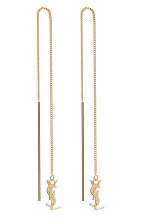 Женские серьги opium SAINT LAURENT золотого цвета по цене 28450 руб., арт. 635450/Y1500 | Фото 1 Женские серьги opium SAINT LAURENT золотого цвета, арт. 635450/Y1500 | Фото 1