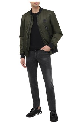 Мужские комбинированные кеды ns1 DOLCE & GABBANA черного цвета по цене 59950 руб., арт. CS1810/AW239 | Фото 2 Мужские комбинированные кеды ns1 DOLCE & GABBANA черного цвета, арт. CS1810/AW239 | Фото 2