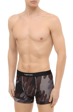Мужские хлопковые боксеры TOM FORD темно-коричневого цвета по цене 8905 руб., арт. T4LC31150 | Фото 2 Мужские хлопковые боксеры TOM FORD темно-коричневого цвета, арт. T4LC31150 | Фото 2
