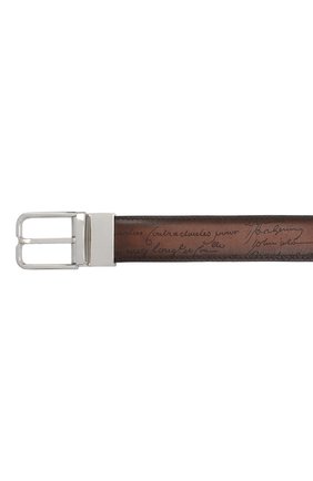 Мужской кожаный ремень BERLUTI коричневого цвета по цене 62900 руб., арт. C0055-001 | Фото 3 Мужской кожаный ремень BERLUTI коричневого цвета, арт. C0055-001 | Фото 3