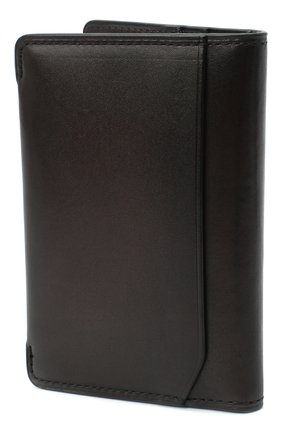 Мужской кожаный футляр для кредитных карт BERLUTI темно-коричневого цвета, арт. N211842 | Фото 2 (Материал: Натуральная кожа)