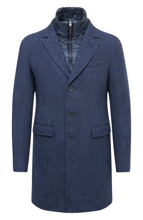 Мужской шерстяное пальто HERNO синего цвета по цене 82800 руб., арт. CA0109U/33283 | Фото 1 Мужской шерстяное пальто HERNO синего цвета, арт. CA0109U/33283 | Фото 1