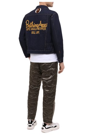 Мужская джинсовая куртка BAPE темно-синего цвета по цене 42750 руб., арт. 1G80140002 | Фото 2 Мужская джинсовая куртка BAPE темно-синего цвета, арт. 1G80140002 | Фото 2