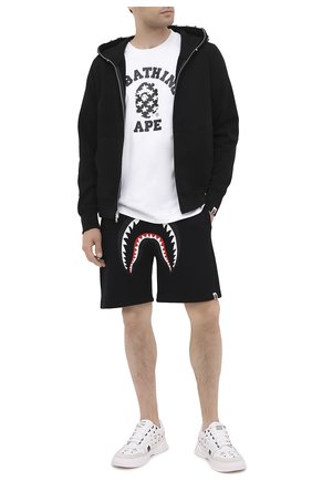 Мужские хлопковые шорты BAPE черного цвета по цене 24100 руб., арт. 1G80153011 | Фото 2 Мужские хлопковые шорты BAPE черного цвета, арт. 1G80153011 | Фото 2