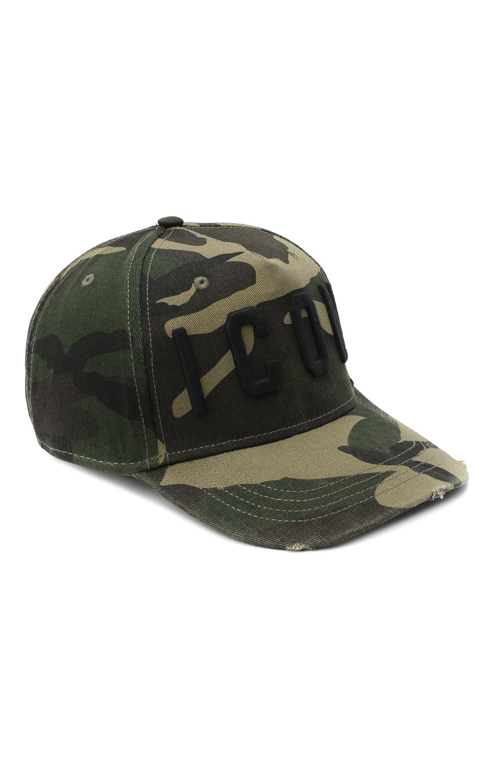 Мужской хлопковая бейсболка DSQUARED2 хаки цвета, арт. BCM4001 08C03209 | Фото 1