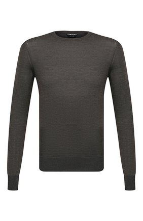 Мужской шелковый джемпер TOM FORD хаки цвета по цене 105500 руб., арт. BVS94/TFK110 | Фото 1 Мужской шелковый джемпер TOM FORD хаки цвета, арт. BVS94/TFK110 | Фото 1