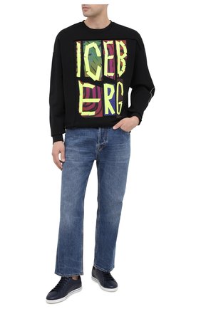 Мужской хлопковый свитшот ICEBERG черного цвета по цене 20850 руб., арт. 20I I1P0/E040/6302 | Фото 2 Мужской хлопковый свитшот ICEBERG черного цвета, арт. 20I I1P0/E040/6302 | Фото 2
