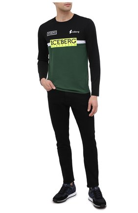 Мужская хлопковый лонгслив ICEBERG разноцветного цвета по цене 11650 руб., арт. 20I I1P0/F041/6301 | Фото 2 Мужская хлопковый лонгслив ICEBERG разноцветного цвета, арт. 20I I1P0/F041/6301 | Фото 2