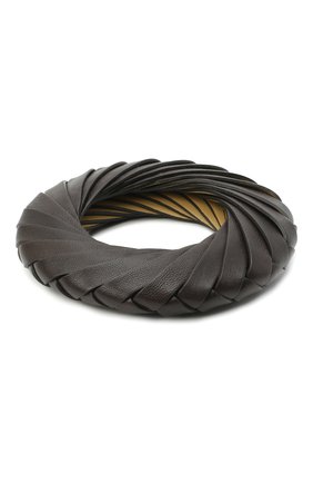 Женский браслет BOTTEGA VENETA темно-коричневого цвета по цене 43700 руб., арт. 629376/V0050 | Фото 1 Женский браслет BOTTEGA VENETA темно-коричневого цвета, арт. 629376/V0050 | Фото 1