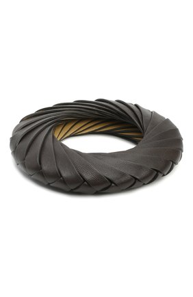 Женский браслет BOTTEGA VENETA темно-коричневого цвета по цене 43700 руб., арт. 629376/V0050 | Фото 2 Женский браслет BOTTEGA VENETA темно-коричневого цвета, арт. 629376/V0050 | Фото 2