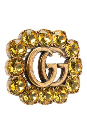 брошь gg marmont GUCCI желтого цвета по цене 32200 руб., арт. 629624/I8376 | Фото 2 брошь gg marmont GUCCI желтого цвета, арт. 629624/I8376 | Фото 2