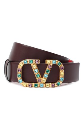 Женский ремень VALENTINO бордового цвета по цене 52000 руб., арт. UW2T0S11/UYV | Фото 1 Женский ремень VALENTINO бордового цвета, арт. UW2T0S11/UYV | Фото 1