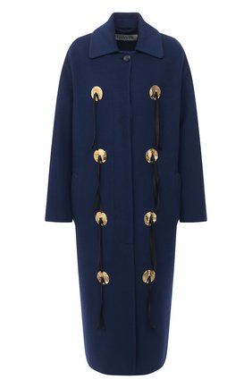 Женское шерстяное пальто LANVIN темно-синего цвета по цене 325000 руб., арт. RW-C0105K-4337-A20 | Фото 1 Женское шерстяное пальто LANVIN темно-синего цвета, арт. RW-C0105K-4337-A20 | Фото 1
