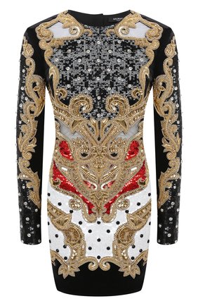 Женское платье с пайетками BALMAIN разноцветного цвета по цене 634500 руб., арт. UF16382/P053 | Фото 1 Женское платье с пайетками BALMAIN разноцветного цвета, арт. UF16382/P053 | Фото 1