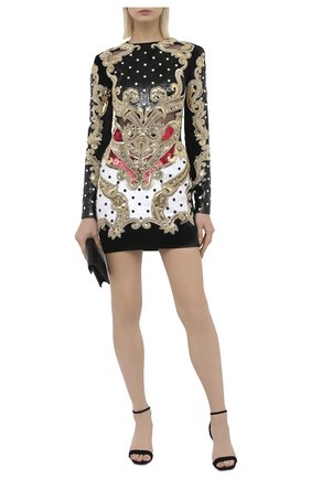 Женское платье с пайетками BALMAIN разноцветного цвета по цене 634500 руб., арт. UF16382/P053 | Фото 2 Женское платье с пайетками BALMAIN разноцветного цвета, арт. UF16382/P053 | Фото 2