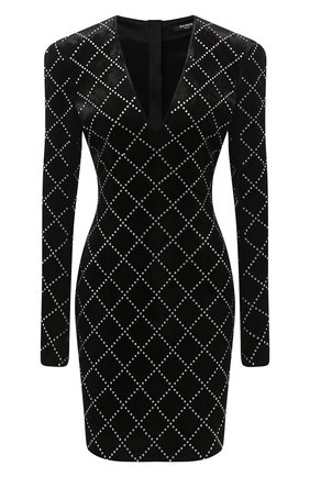 Женское платье из вискозы BALMAIN черного цвета по цене 390000 руб., арт. UF16297/J063 | Фото 1 Женское платье из вискозы BALMAIN черного цвета, арт. UF16297/J063 | Фото 1