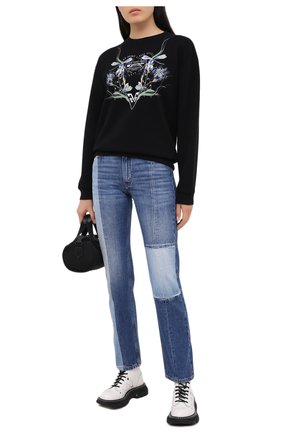 Женская хлопковый свитшот GIVENCHY черного цвета по цене 49400 руб., арт. BWJ0193Z3T | Фото 2 Женская хлопковый свитшот GIVENCHY черного цвета, арт. BWJ0193Z3T | Фото 2