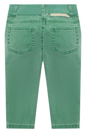 Детские джинсы STELLA MCCARTNEY зеленого цвета, арт. 601539/SPK76 | Фото 2 (Материал внешний: Хлопок; Региональные ограничения белый список (Axapta Mercury): RU; Случай: Повседневный)