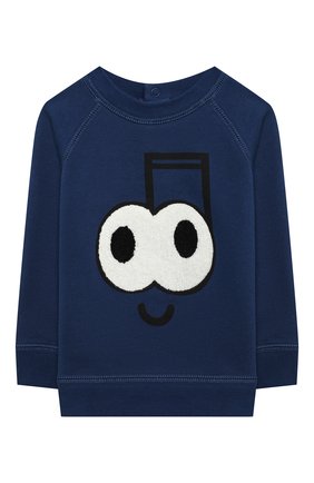 Детский хлопковый свитшот STELLA MCCARTNEY темно-синего цвета по цене 4750 руб., арт. 601342/SPJ99 | Фото 1 Детский хлопковый свитшот STELLA MCCARTNEY темно-синего цвета, арт. 601342/SPJ99 | Фото 1