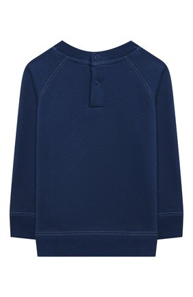 Детский хлопковый свитшот STELLA MCCARTNEY темно-синего цвета по цене 4750 руб., арт. 601342/SPJ99 | Фото 2 Детский хлопковый свитшот STELLA MCCARTNEY темно-синего цвета, арт. 601342/SPJ99 | Фото 2