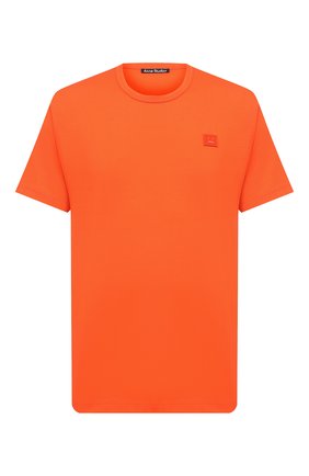 Мужская хлопковая футболка ACNE STUDIOS оранжевого цвета по цене 10550 руб., арт. 25E173/M | Фото 1 Мужская хлопковая футболка ACNE STUDIOS оранжевого цвета, арт. 25E173/M | Фото 1