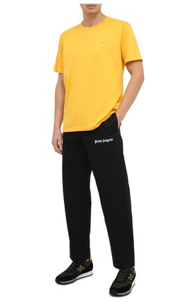 Мужская хлопковая футболка ACNE STUDIOS желтого цвета по цене 10550 руб., арт. 25E173/M | Фото 2 Мужская хлопковая футболка ACNE STUDIOS желтого цвета, арт. 25E173/M | Фото 2